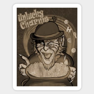 Unlucky Charms-Sepia Sticker